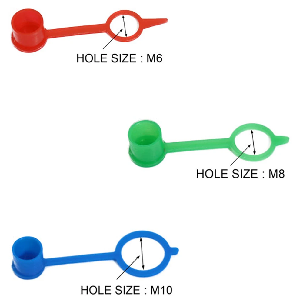 250 шт. колпачки для смазки Зеленые полиэтиленовые от пыли M8 метрическая резьба