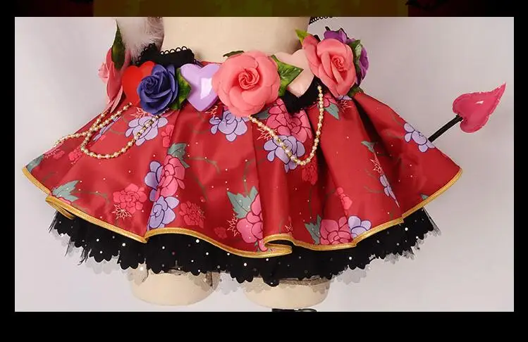 

[Stock] Anime! Lovelive Hoshizora Rin Little Devil Awakening Cosplay Costume For Women dress+petticoats Free Shipping