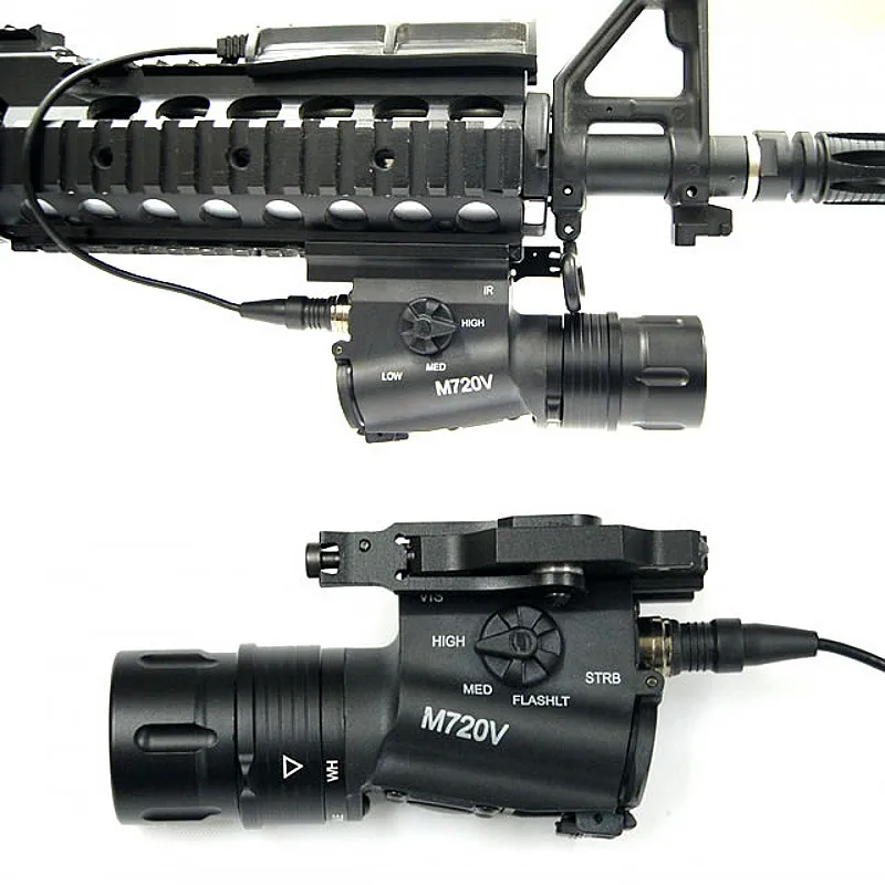 Страйкбол CQC Тактический M720V светодиодный светильник разведчик с креплением QD