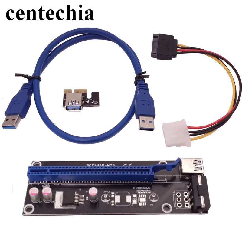Карта расширения PCI Express 60 см 4 цвета кабель передачи данных от 1x до 16x USB 3 0 SATA к