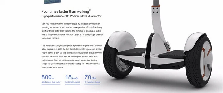 Ninebot Segway Mini Pro N3M320 самобалансирующийся электрический самокат двухколесный Электрический Ховерборд скейтборд для Gokart Go Kart комплект