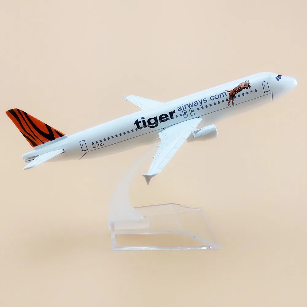 16 см Металл Air Singapore Tiger Airbus 320 A320 Airways модель самолета Модель w Стенд ремесло|craft