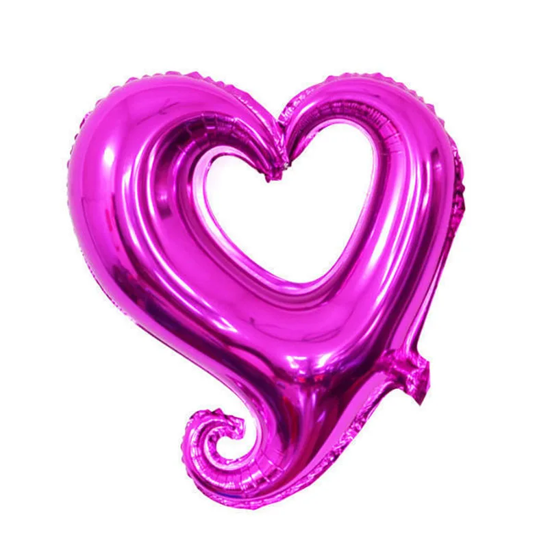 1 шт. большой крюк сердце шар из алюминиевой фольги надувные свадебные шары mariage