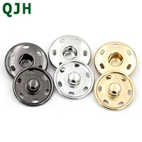 100pairslot snap button fasteners press button stud plating round sewing accessory 8 0mm 25mm metal clothing combination buckle