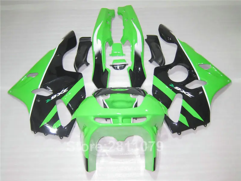 Aftermarket Частей Тела обтекатель комплект для Kawasaki Ninja ZX6R 94 95 96 97 цвета: зеленый