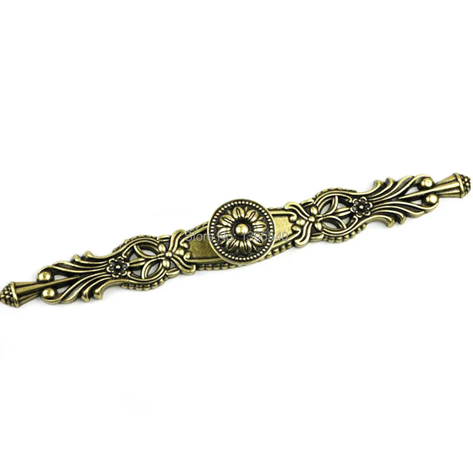 

New 257mm Antique Cabinet Kitchen Handles Knobs Euro-Style Vintage Wardrobe Knob Modern Cabinet Drawer Bronze Handles Bars Pulls