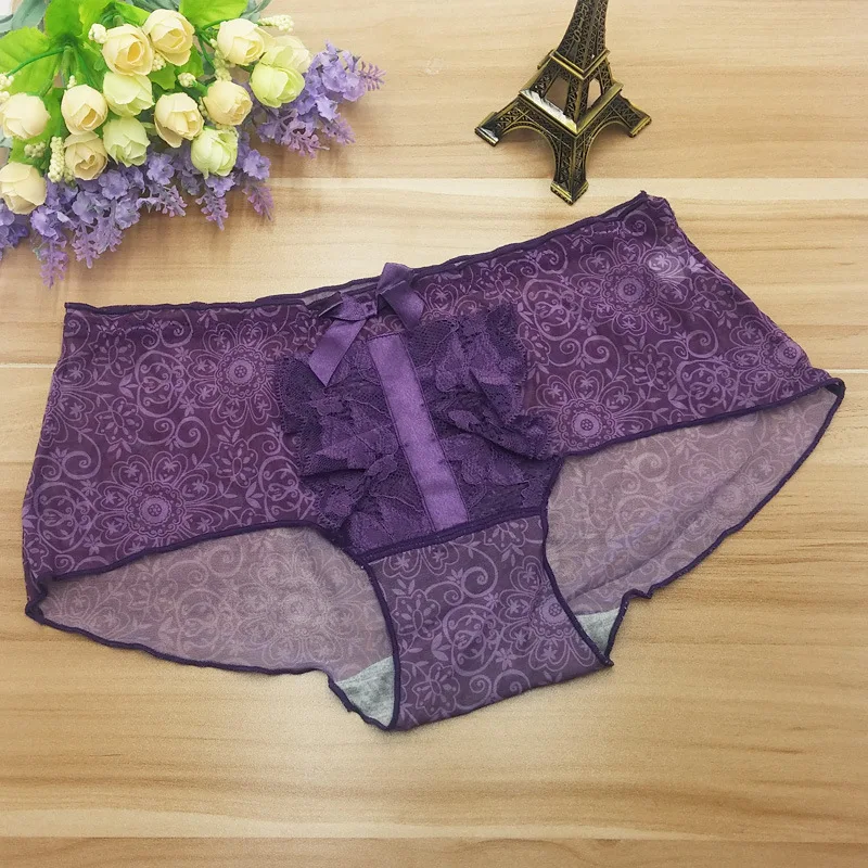 Techome модные пикантные Для женщин Трусики брифы бренд Кружево Нижнее Бельё для