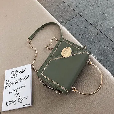 Зеленый PUIMENTIUA Fashion Green PU Leather Crossbody Bags Women Small Handbag Bag Hand Bag Ladies Evening Bags - Цвет: Зеленый