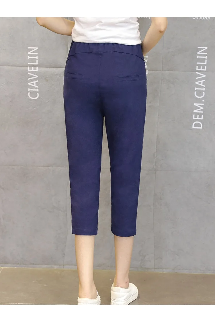 Летние брюки штаны для беременных одежда Gravida короткие капри товары женская