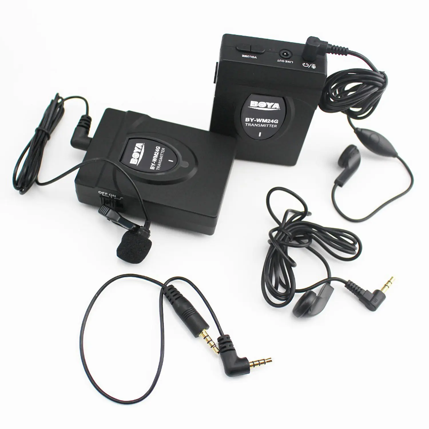 BOYA BY WM8 Pro UHF Беспроводная Система микрофона Lavalier для iPhone 6 видео интервью