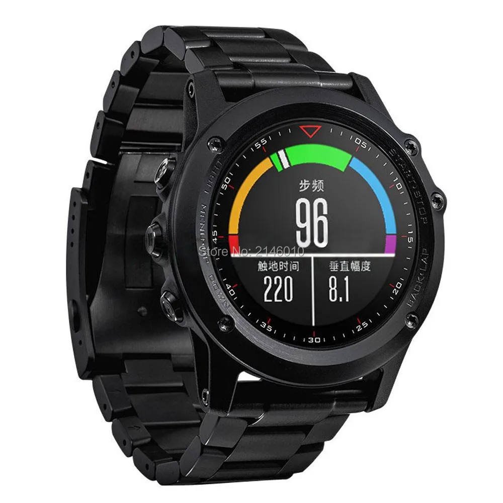 Металлический ремешок из нержавеющей стали 26 мм для Garmin Fenix 3 / HR 5X | Наручные часы