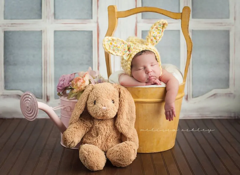 Бесшовный Виниловый фон для фотосъемки старинная деревянная дверь новорожденный Печатный детский фон для фотостудии S-2651