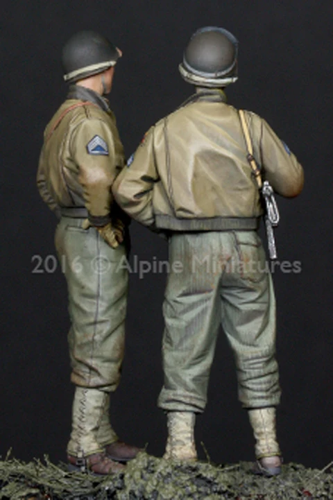Набор бронированных дивизионов 1/35 США 2 фигурки полимерная модель солдата GK