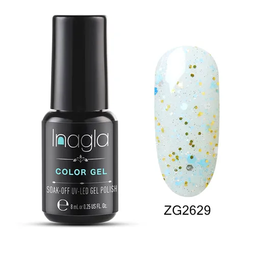 ZG2629 Inagla 8 мл Сияющий Блеск Bling Pearl paint Гель-лак для нейл-арта замачиваемый УФ светодиодный Гель-лак для ногтей маникюрный лак - Цвет: ZG2629