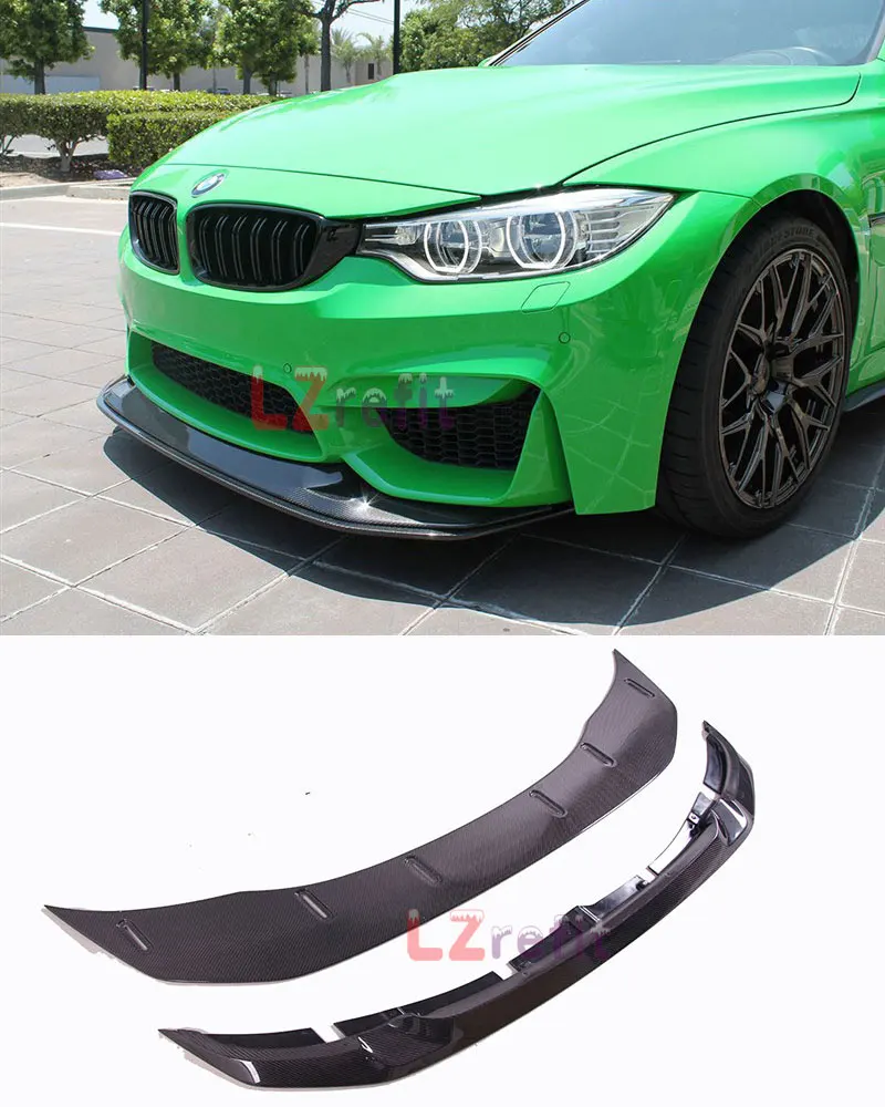 GTS настоящий карбоновый передний спойлер 1 пара для BMW F80 F82 F83 M3 M4 2015UP|Амортизаторы|