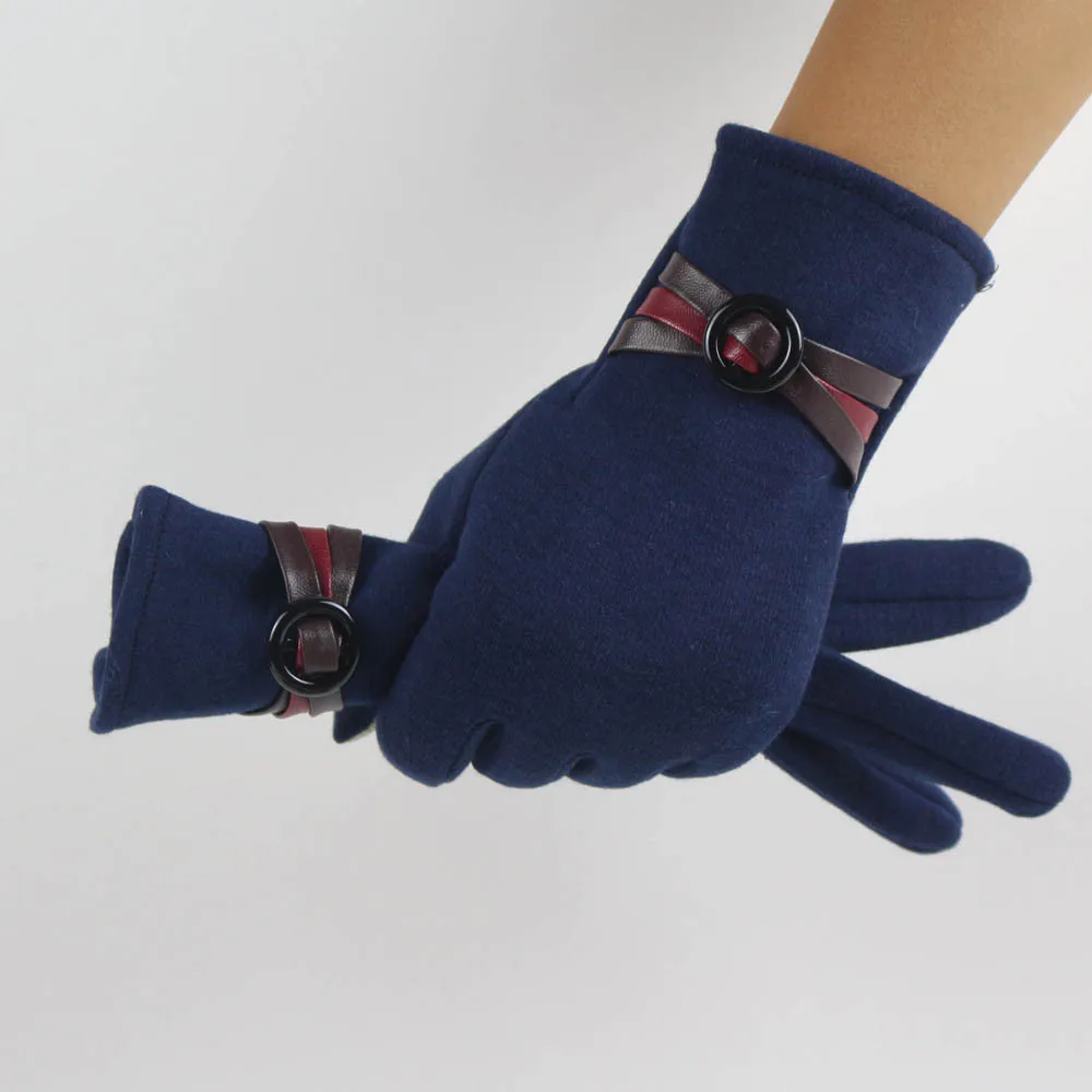 Guantes invierno mujer, женские теплые перчатки, мягкие, на запястье, толстые, варежки, полный палец, новинка, перчатки для экрана, удобные, mitaines femme