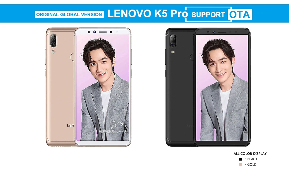 Смартфон lenovo K5 Pro, многоязычная версия L38041, 5,99 дюймов, 4050 мА/ч, 6 ГБ ОЗУ, 128 Гб ПЗУ, восьмиугольная двойная камера LTE