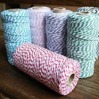 wholesale cotton bakers twine wedding event party decor supplies 110yar d spool multi colored gift packaging twine 200pcs lot