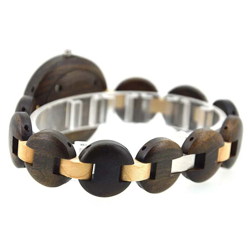 BEWELL деревянные Роскошные Брендовые женские оригинальные часы gaiety с маленьким