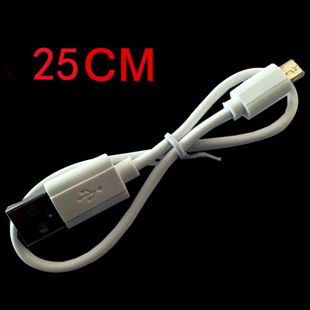 1 шт. практичный USB кабель для зарядки для Android 25 см белый
