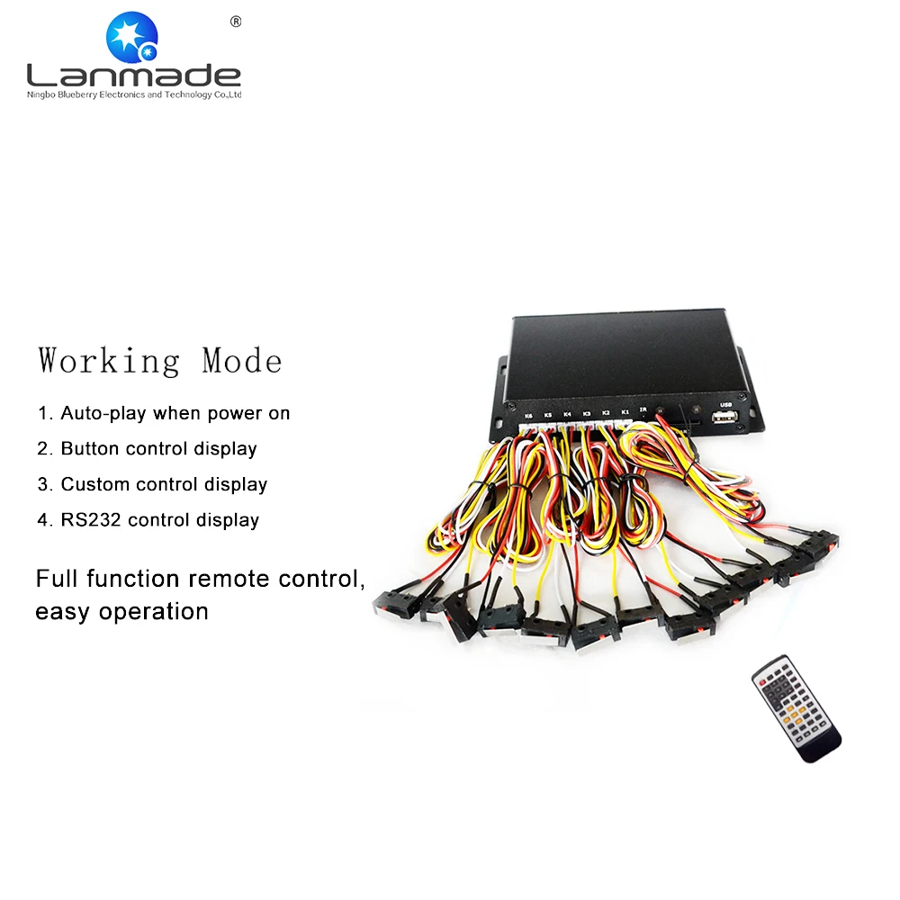 MPC1005-12(MS) Factory производит оптический выключатель Micro Switch RS232 Control 1080P HD Media Playe Box Standard