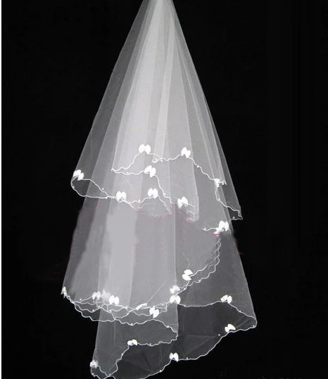 

150cm Long ! Wholesale Pearl Flower Free Shipping ! Hot Sale ! Bridal Veil Wedding Veils BRIDAL ACCESORIES Best VEIL OV9994