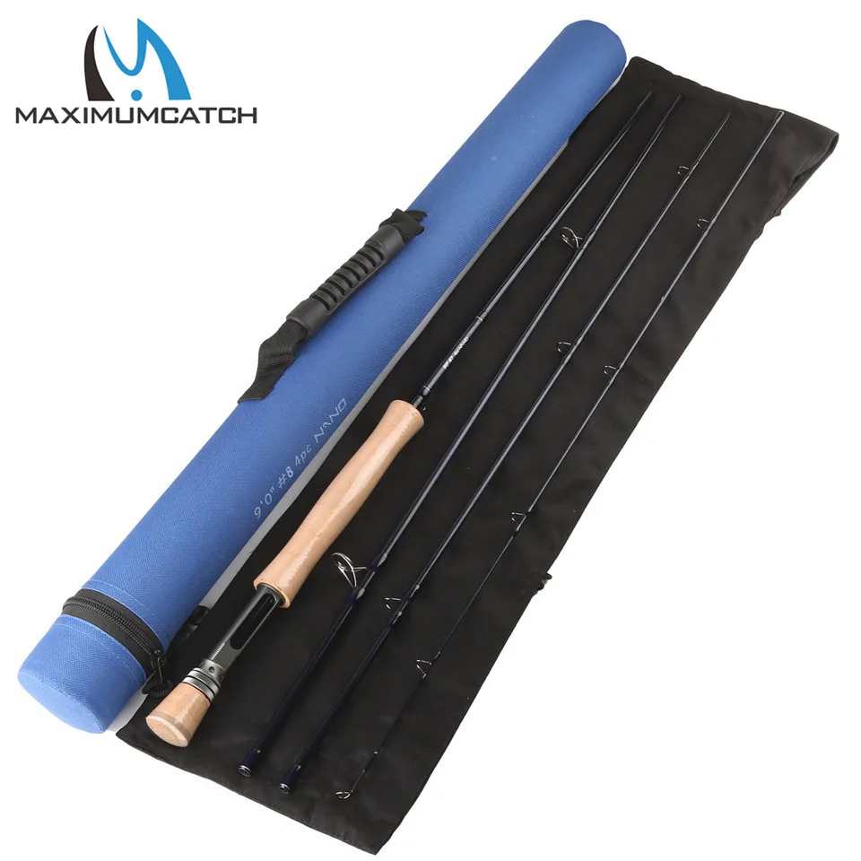 Maximumcatch Nano 9FT 8WT 4SEC Fly род IM12/46 т Японии углеродного волокна нахлыстом стержень с