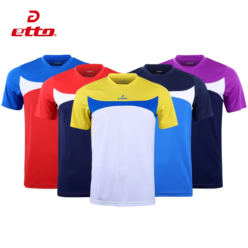 Etto качество Xxs~ 4xl для взрослых и детей футболка с коротким рукавом Джерси для мужчин мальчик футбольная команда униформа быстросохнущая футбол тренировочный костюм HUC005