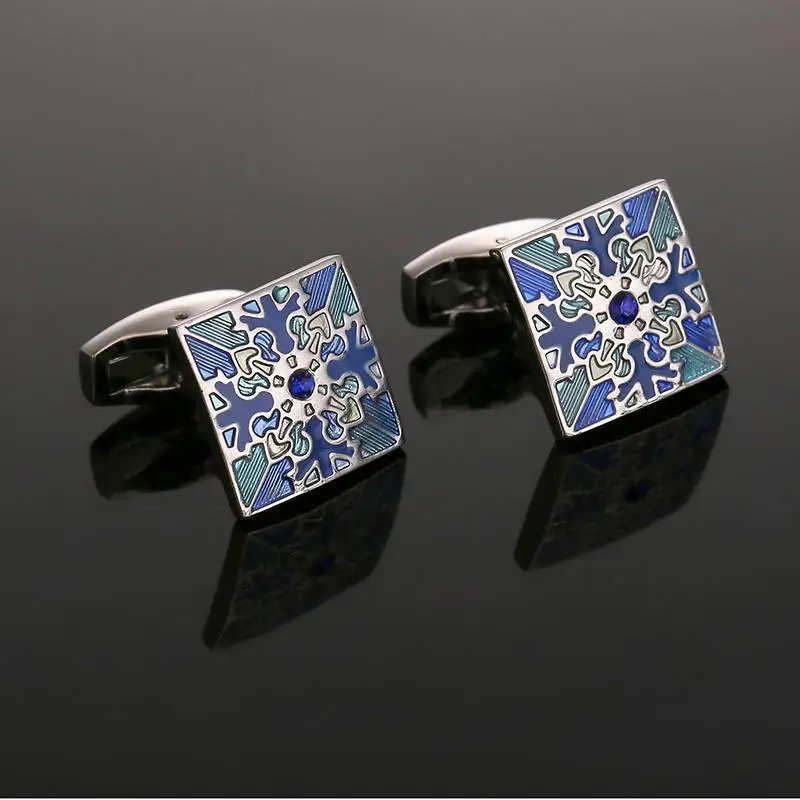 2017 Свадебные Запонки эмалевые запонки дизайнерские мужские французские