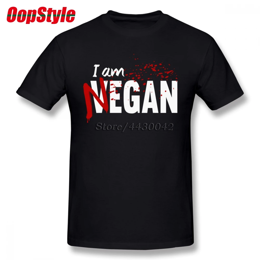 Мужская футболка с коротким рукавом I'm Negan Walking Dead хлопковая Футболка большого