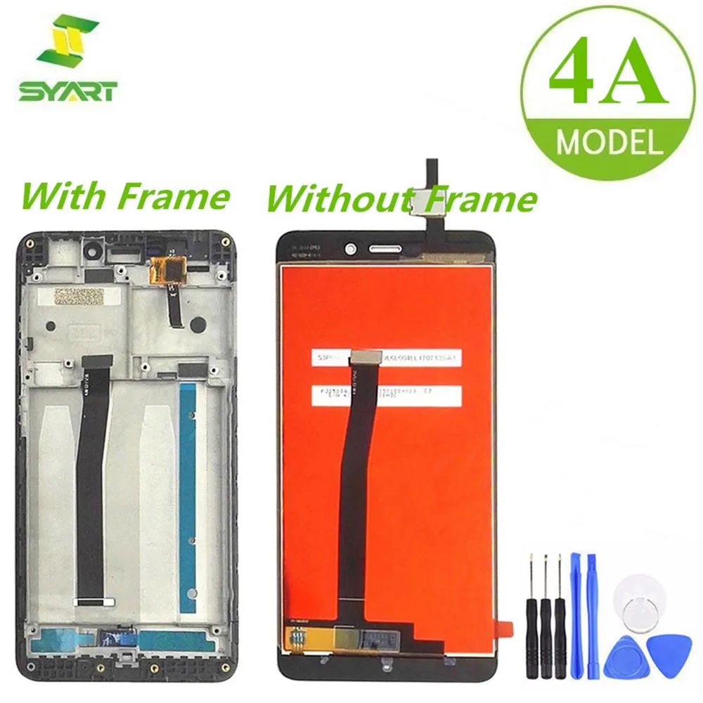 

For Xiaomi Redmi 4A LCD Display Touch Screen Digitizer Assembly With Frame Replacement Parts For Hongmi 4A 5.0" LCDs Screen