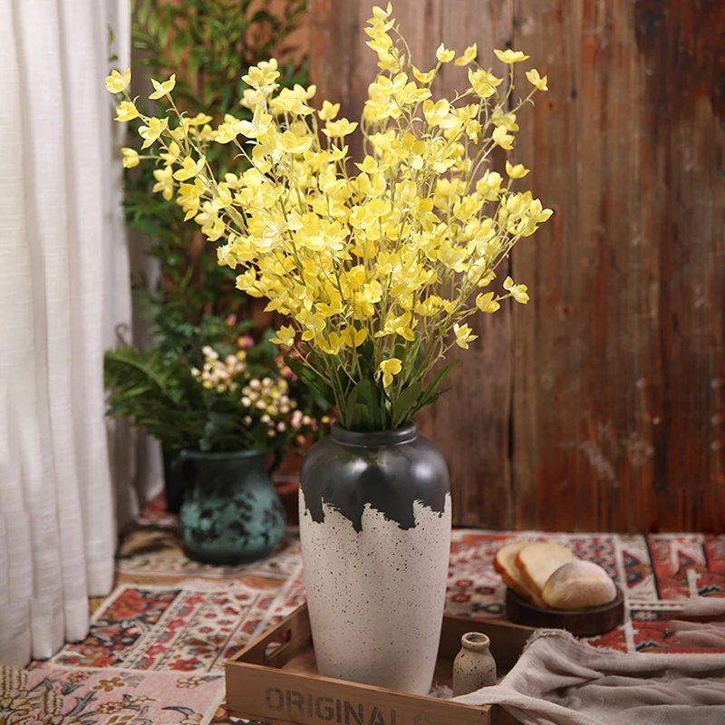 Танцующая кукла Орхидея искусственные цветы ветви для дома свадьбы сада декор