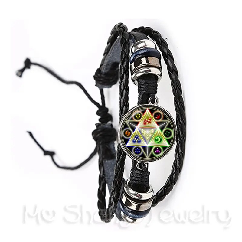 

Triple Moon Goddess Wicca Pentagram Magic Amulet Talisman Men Women Bracelet Tibetan Trendy Jewelry Gift For Family Talisman