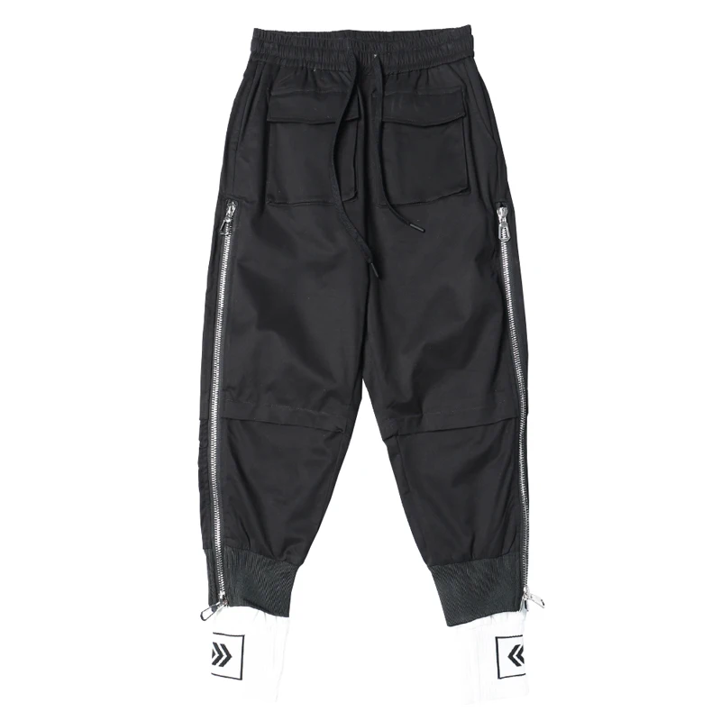 Summer Men personality punk hiphop harem pants nightclub singer stage costume trousers men hip hop cargo joggers streetwear | Мужская