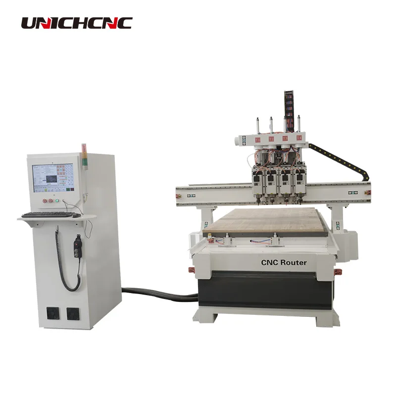 Jinan Unichcnc CNC 4 осевой деревообрабатывающий фрезерный станок|Фрезы по дереву| |