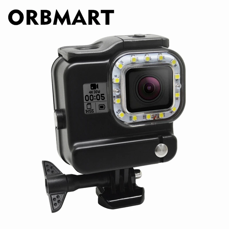 2 в 1 водонепроницаемый чехол для видеосветильник меры Gopro Hero 5 6 | Электроника