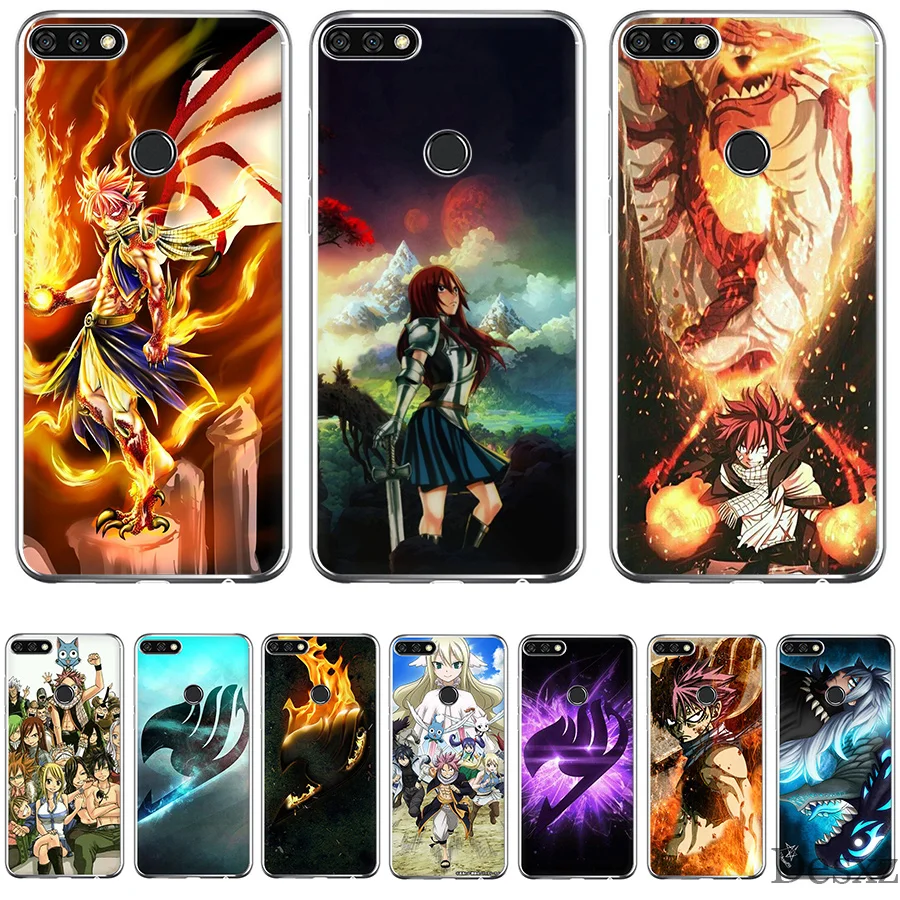 Мягкий ТПУ чехол для телефона с хвостом феи Huawei Honor 6A 7A 7X 7C 8X 8 9 10 Lite|Чехлы-накладки|