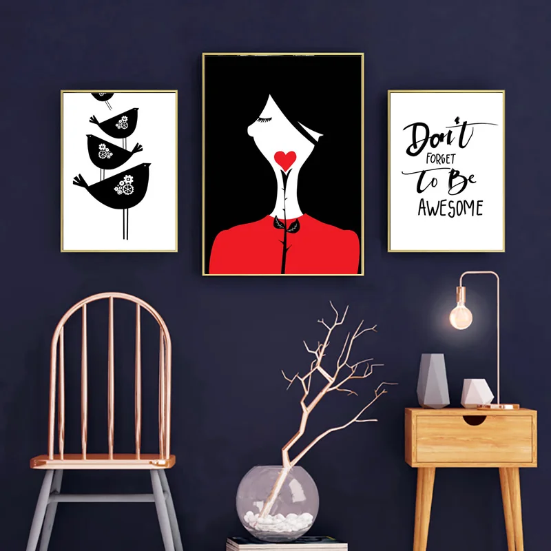 Абстрактная Картина на холсте в скандинавском стиле не забудьте быть