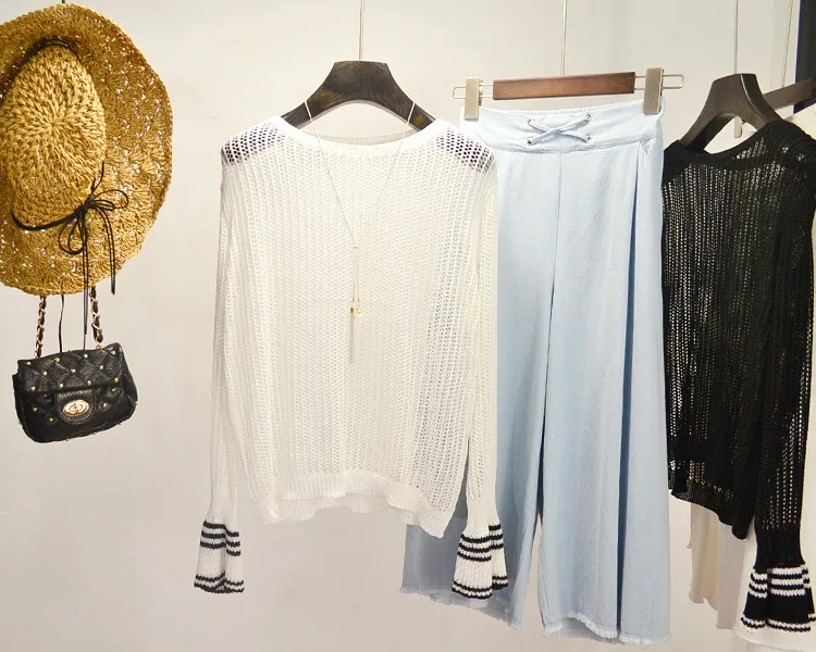 The new fashion hollow out hole sweater women | Женская одежда