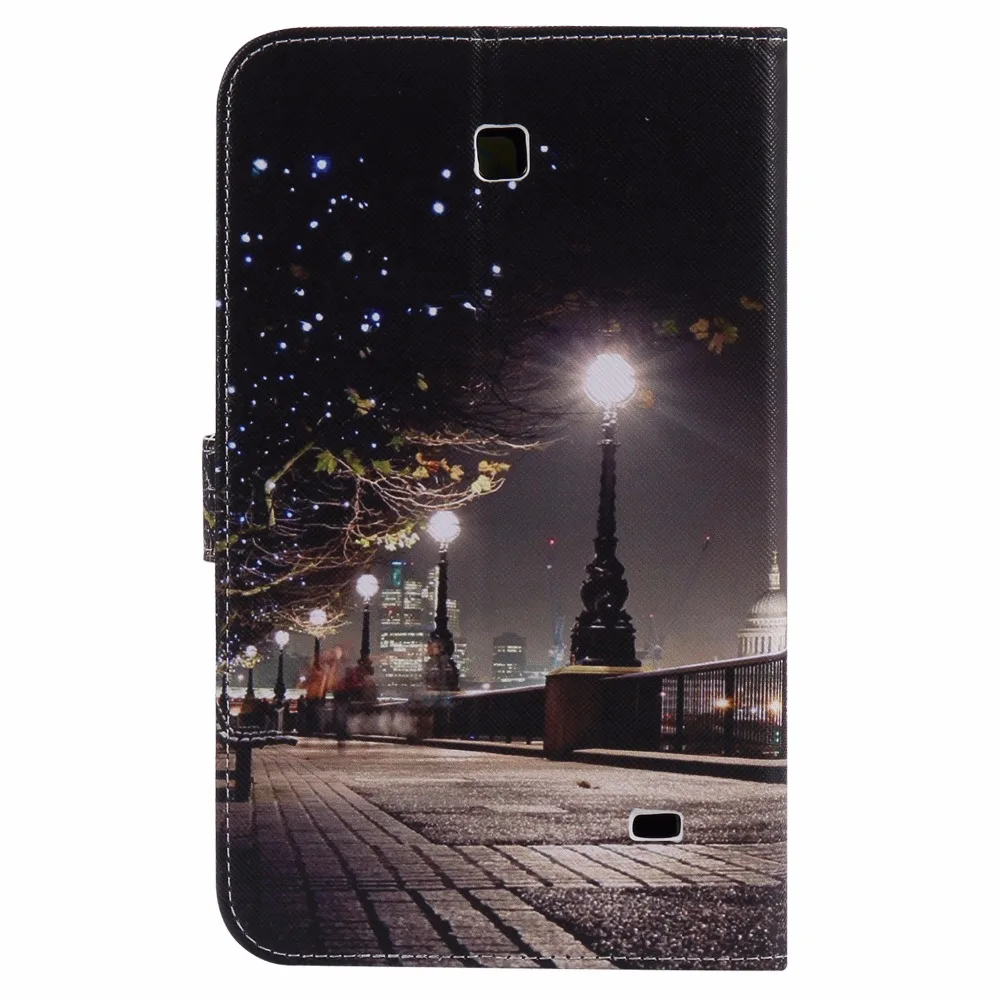Кожаный чехол с откидной крышкой для Samsung Galaxy Tab 4 7 0 T230 T231 T235 SM планшета цветами