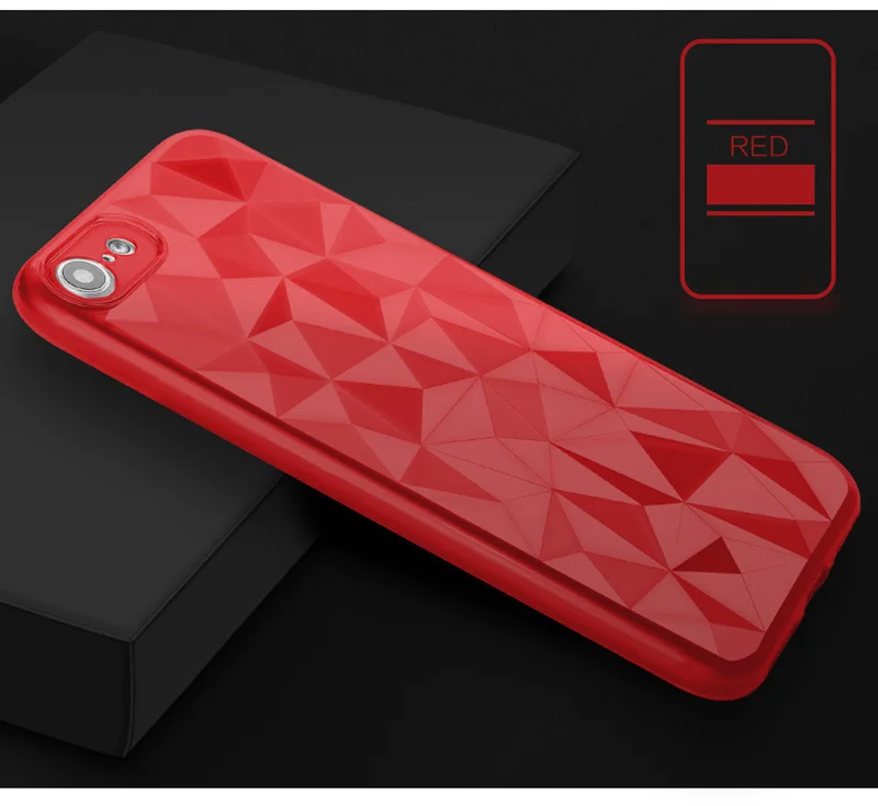 Роскошные 3D Carcasa ясно ромба чехол для iPhone 6S iPhone6S 7 8 Plus X 10 5 5S SE 5SE крышка сотового