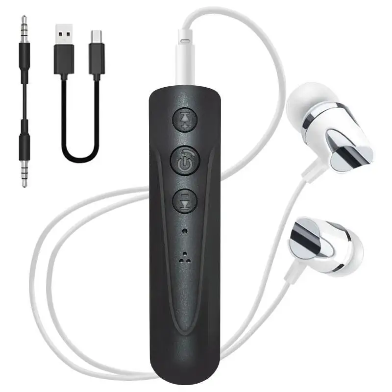 Black With Headphone YOU FIRST Bluetooth наушники, Спортивная гарнитура, громкой связи, 3,5 мм, AUX Беспроводные наушники с микрофоном, проводные наушники для телефона iPhone - Цвет: Black With Headphone