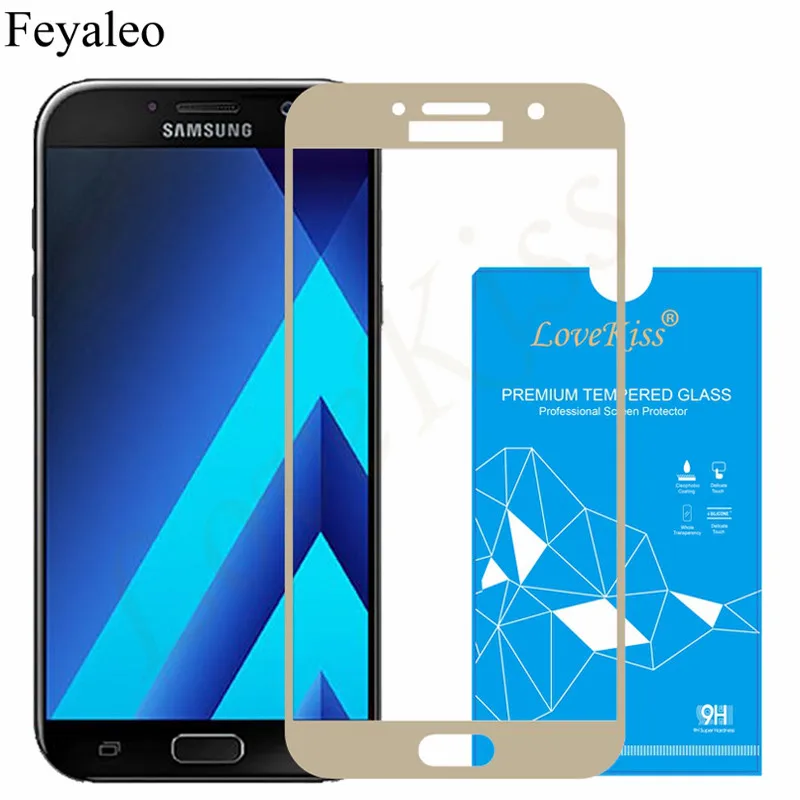 Полное покрытие из закаленного стекла для Samsung Galaxy S6 S7 A3 A7 A5 2016 2017 J2 J5 J7 Prime Note 4 5