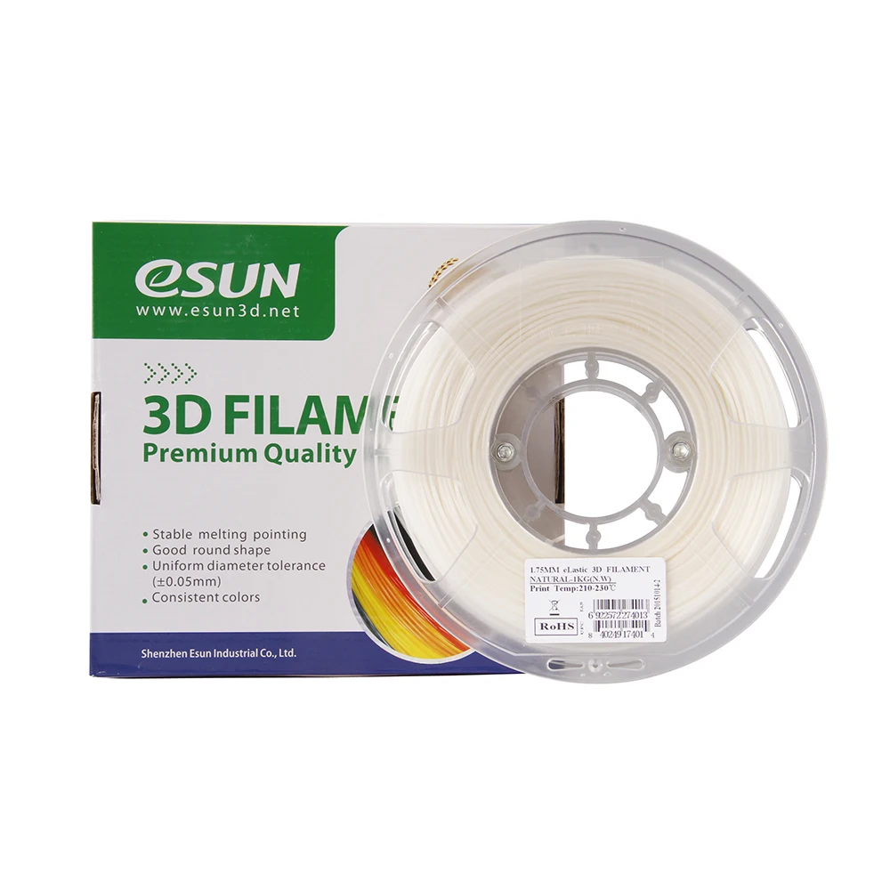 Наполнитель для 3D принтера eSUN эластичный ТПЭ 85 а 1 75 мм кг|Материалы 3D-печати| |