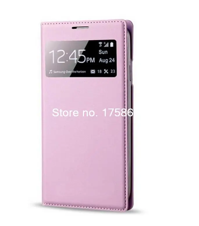 Кожаный чехол с откидной крышкой для Samsung Galaxy S4 SIV i9500 Функцией ожидания цвет