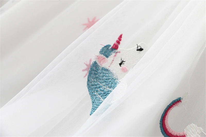 Summer Kids Dresses For Girl Designed Unicorn Dress Party Fairy Princess Costume Tutu Baby Clothes Girls 2 3 4 5 6T | Детская одежда и
