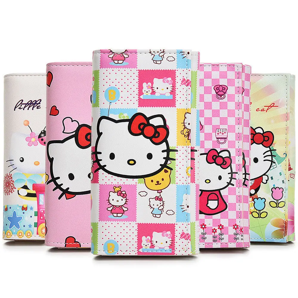 Новый Hello бумажник &quotКотёнок&quot и клатч для девушек студенческий досуга Длинный