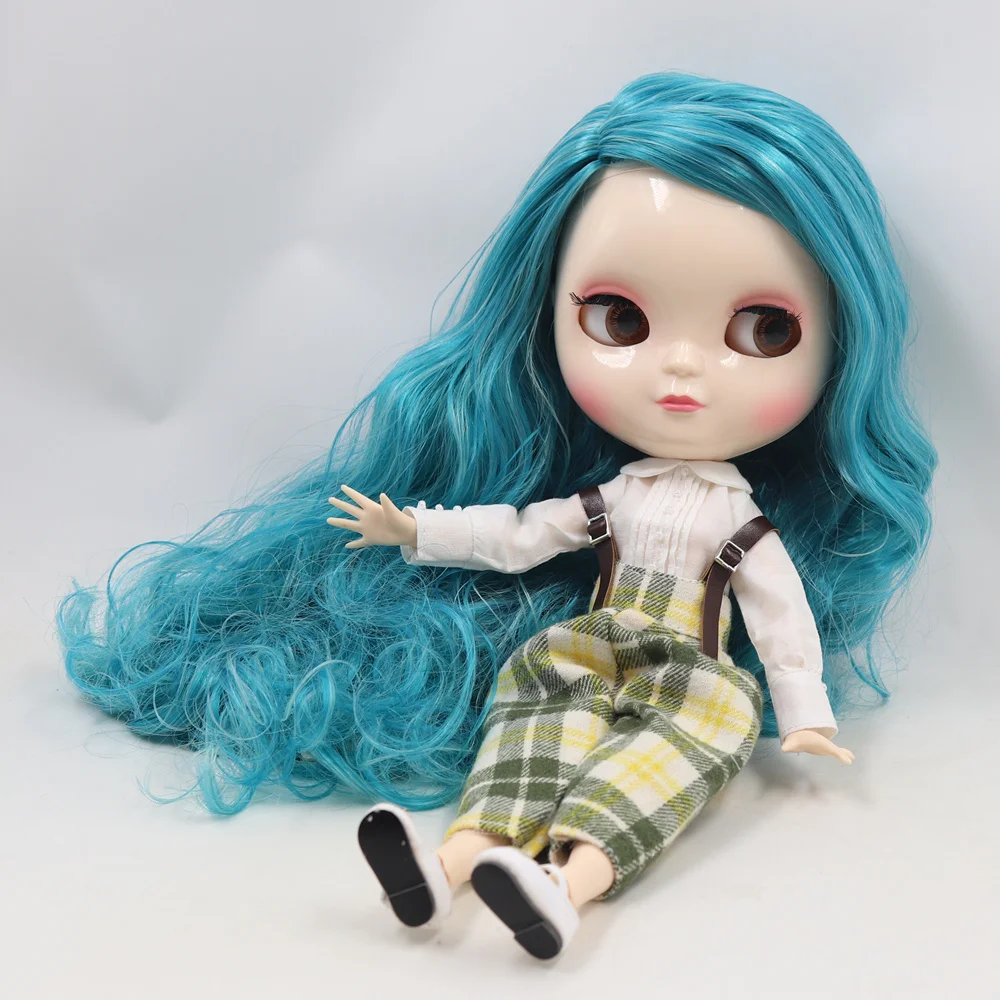 Ice Fortune Days factory azone шарнирное тело 30 см белая кожа синий Смешанные цвета Кудри
