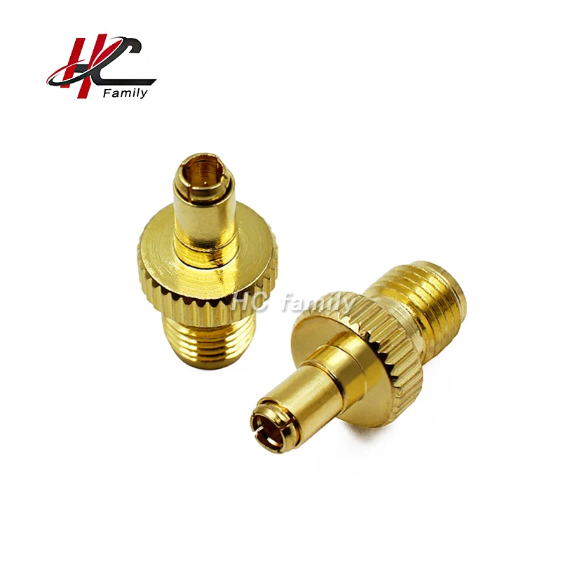 

1pc Adapter TS9 Male Plug To SMA Female Jack Straight Gold Brass Plating