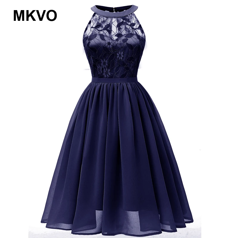 2020 летнее Сексуальное Тонкое шифоновое кружевное платье с лямкой на шее